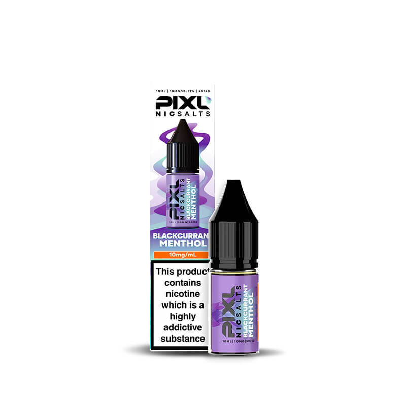 Pixl Nic Salts Blackcurrant Menthol  10ml E-Liquid