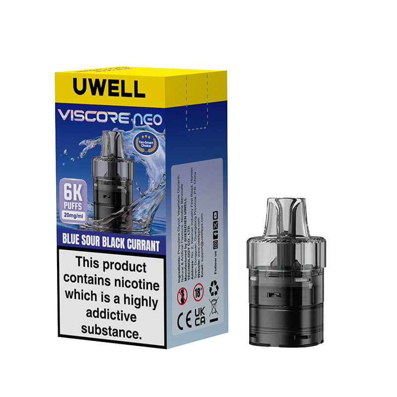 Uwell Viscore Neo 6K Prefilled Pod & Refill Blue Sour Black Currant