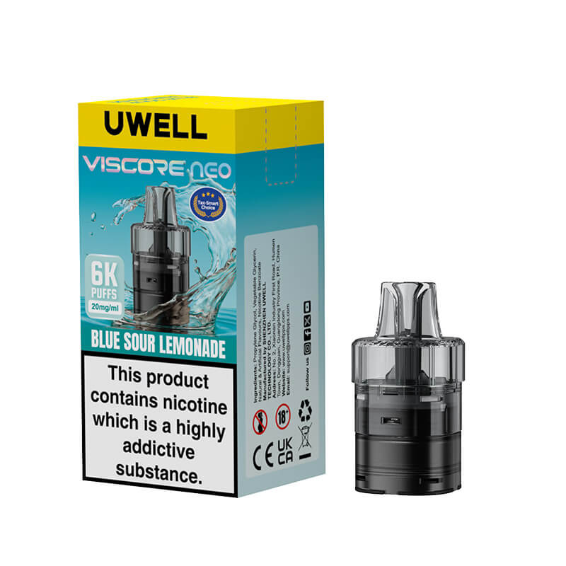 Uwell Viscore Neo 6K Prefilled Pod & Refill Blue Sour Lemonade