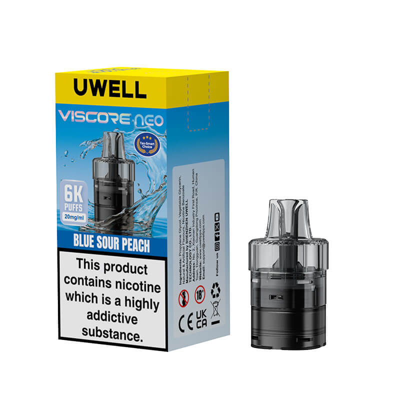Uwell Viscore Neo 6K Prefilled Pod & Refill Blue Sour Peach