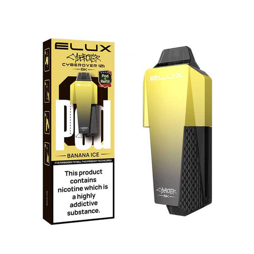 Elux Cyberover 6K Banana Ice Prefilled Vape Pods + Refill