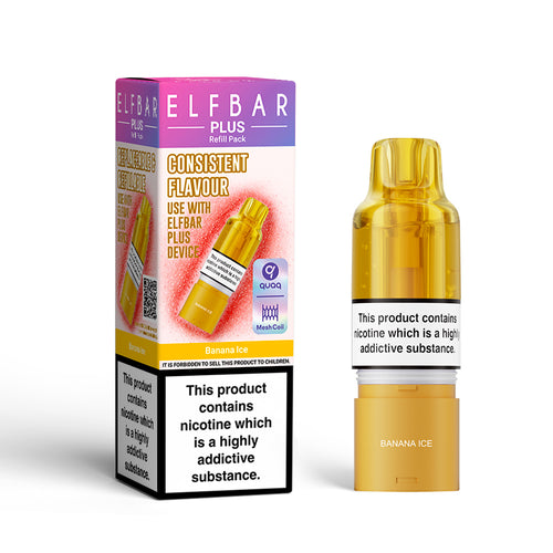 ELFBAR Plus Banana Ice Prefilled Pod + Refill