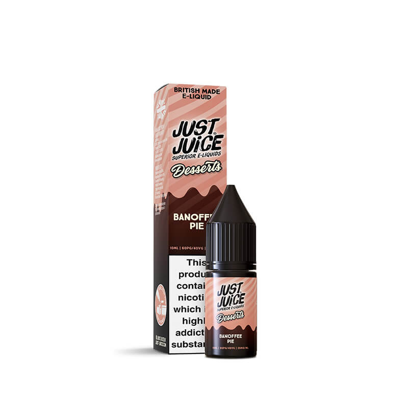 Just Juice Desserts Banoffee Pie 10ml Nic Salt E-Liquid