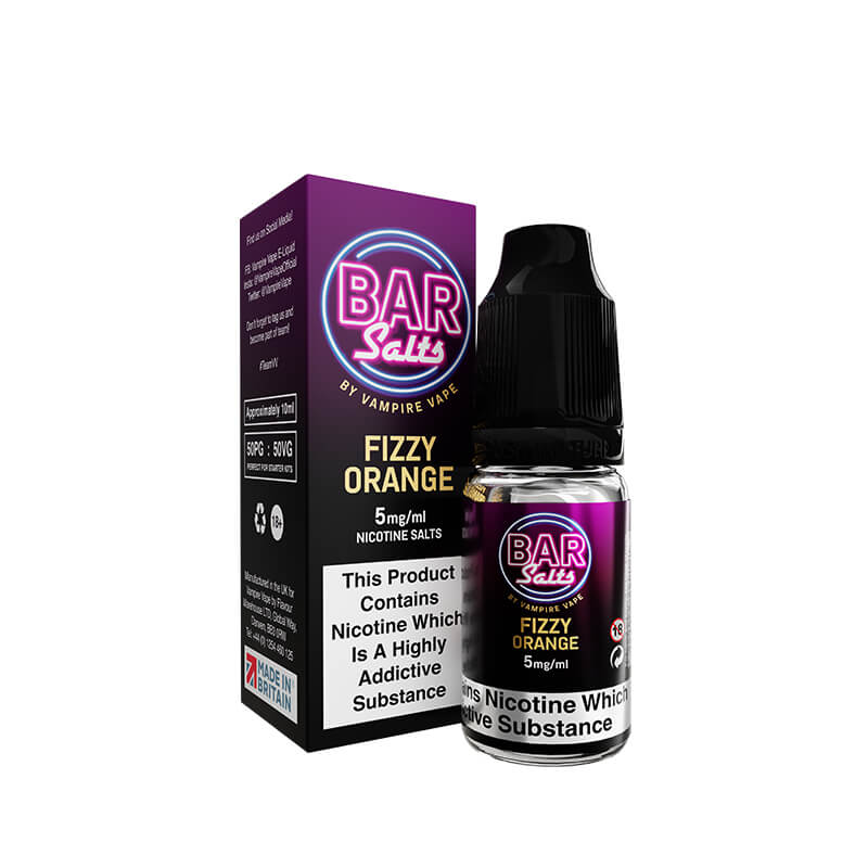 Bar Salts Fizzy Orange Nic Salt 10ml by Vampire Vape | Vapestore UK Bar Salts Fizzy Orange Nic Salt 10ml by Vampire Vape | Vapestore UK