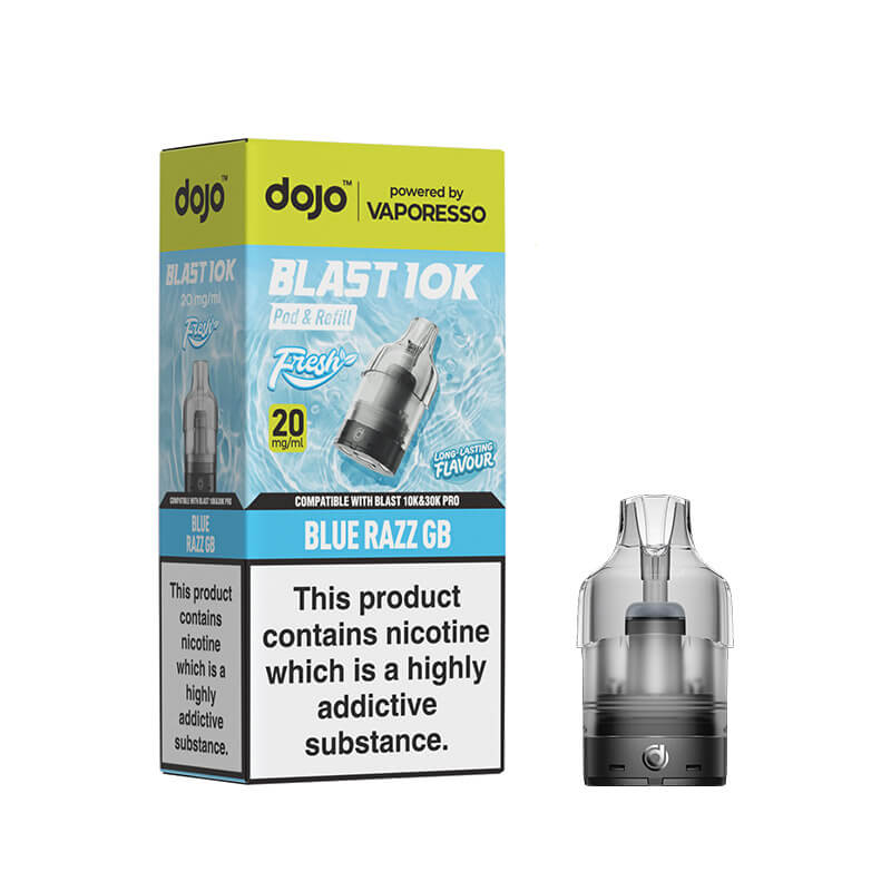 Vaporesso Dojo Blast Fresh Prefilled Pod & Refill – Blue Razz GB