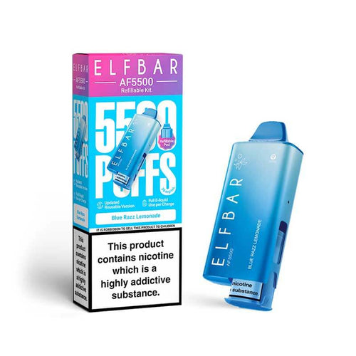 Blue-Razz Lemonade Elf Bar AF5500 Prefilled kit