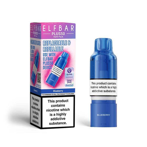 ELFBAR Plus50 Blueberry Prefilled Pod + Refill