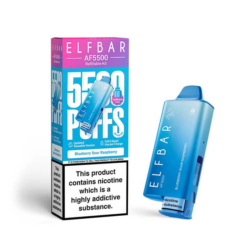 Blueberry Sour Raspberry  Elf Bar AF5500 Prefilled kit
