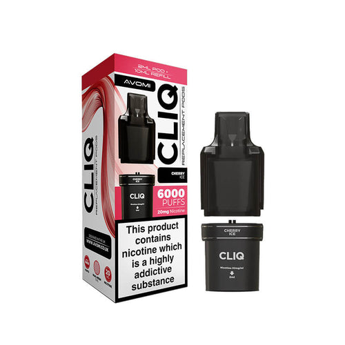 Avomi CLIQ Prefilled Vape Pod + Refill - Cherry Ice