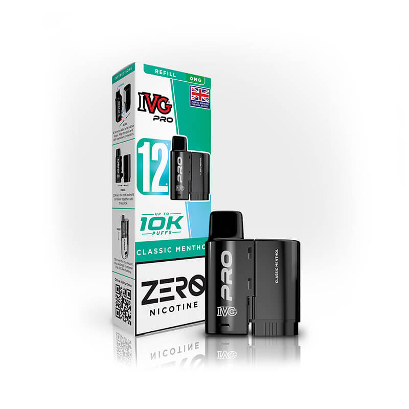 IVG Pro 12 Classic Menthol Prefilled Vape Pod + Refill