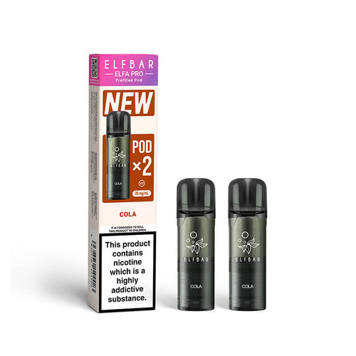 Elf Bar Elfa Pro Cola Prefilled Pod 20mg - 2 Pack