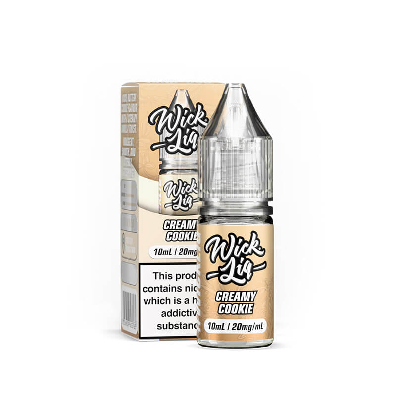 Wick Liq Bar Juice Creamy Cookie 10ml Nic Salts E-Liquid