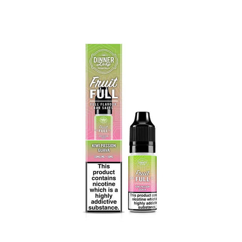 Dinner Lady Fruit Full Kiwi Passionfruit Guava 10ml Nic Salt E-Liquid