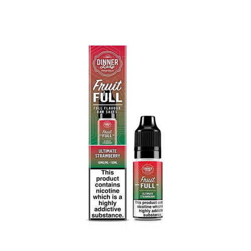 Dinner Lady Fruit Full Ultimate Strawberry 10ml Nic Salt E-Liquid