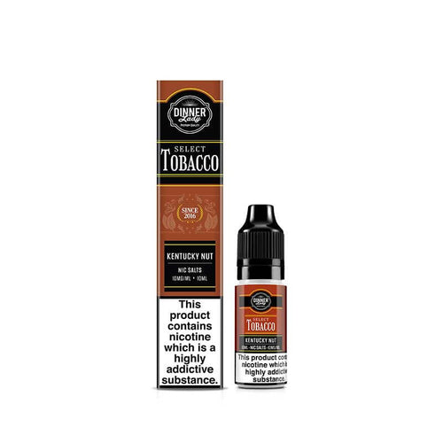 Dinner Lady Tobacco Kentucky Nut 10ml Nic Salt E-Liquid