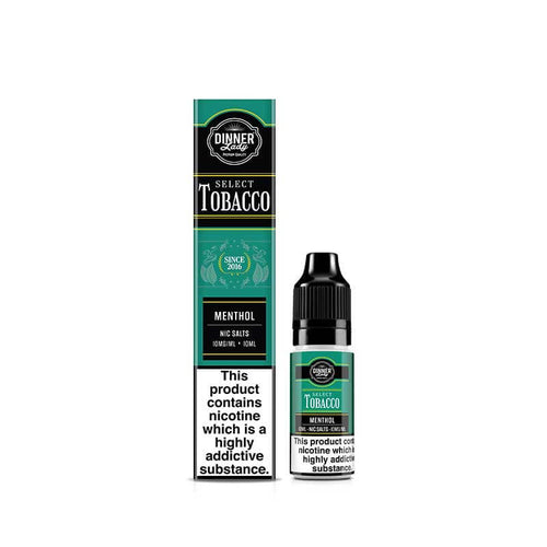 Dinner Lady Tobacco Menthol 10ml Nic Salt E-Liquid