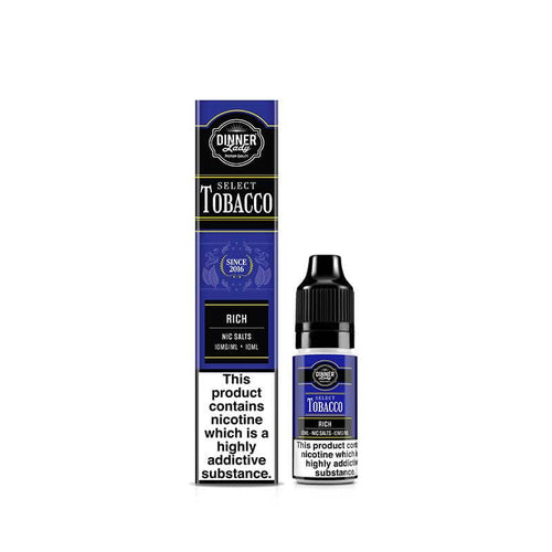 Dinner Lady Tobacco Rich 10ml Nic Salt E-Liquid