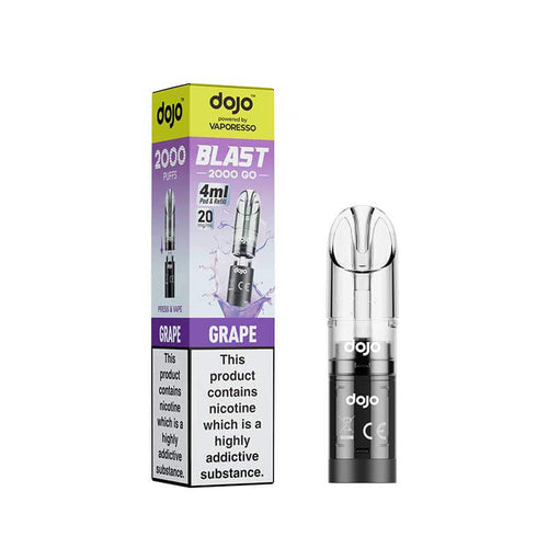 Vaporesso Dojo Blast Prefilled Pods | Replacement Refill Pods | Vapestore Vaporesso Dojo Blast Prefilled Pods | Replacement Refill Pods | Vapestore