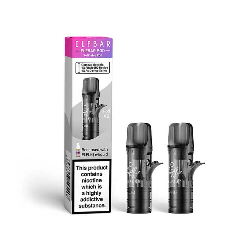 Elf Bar Refillable Vape Pods 2ml - 2 Pods