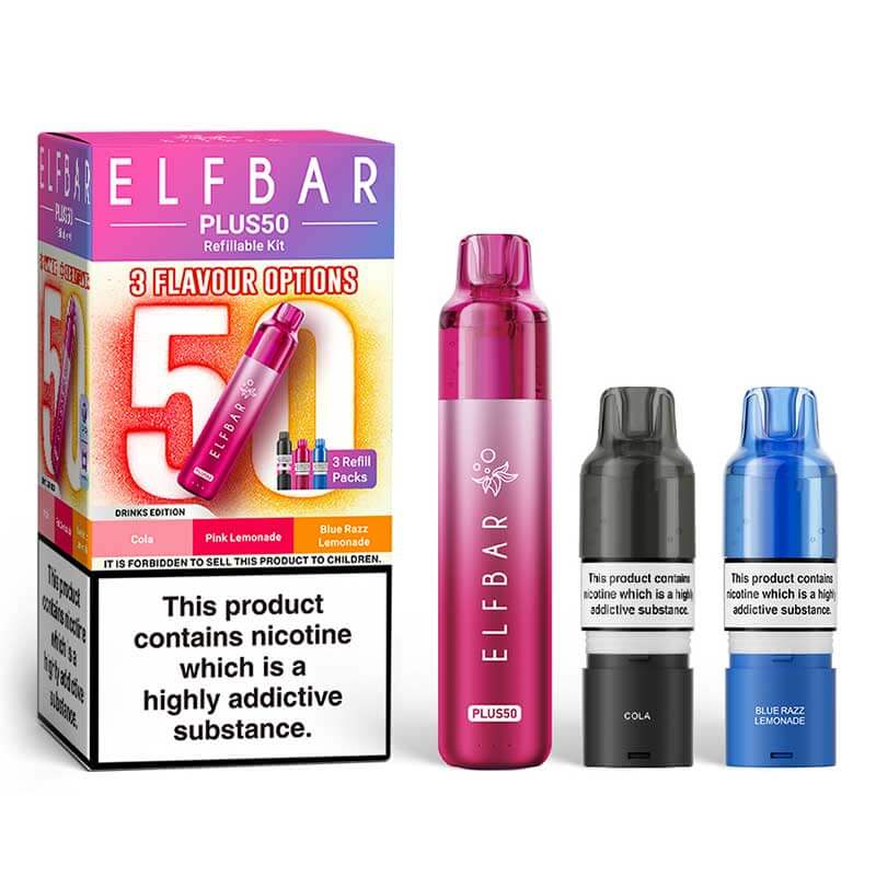 Drinks Edition Elf Bar Plus50 Prefilled Pod Vape Kits