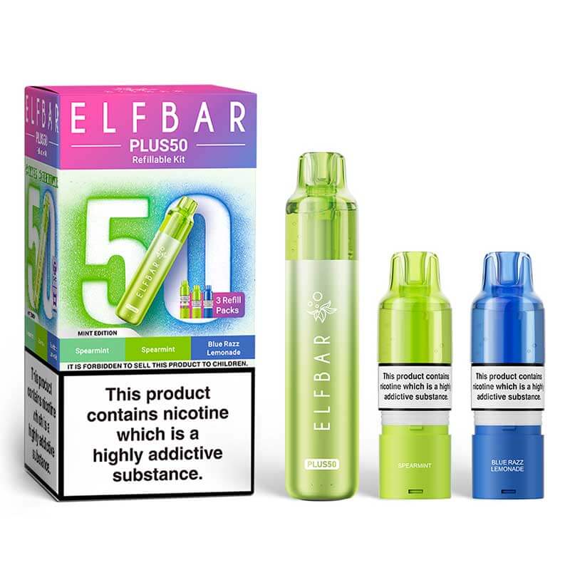 Mint Edition Elf Bar Plus50 Prefilled Pod Vape Kits