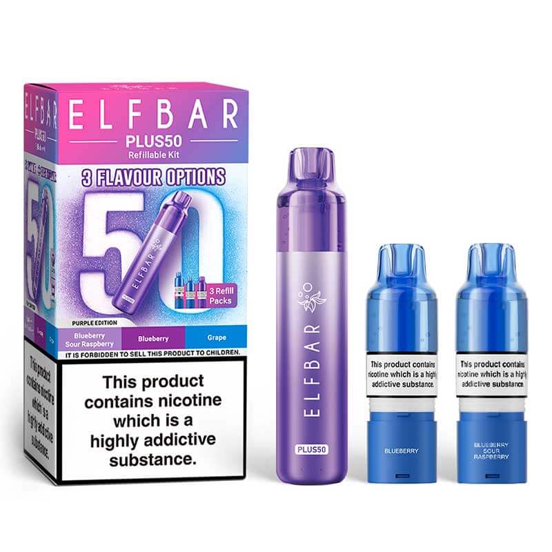 Purple Edition Elf Bar Plus50 Prefilled Pod Vape Kits