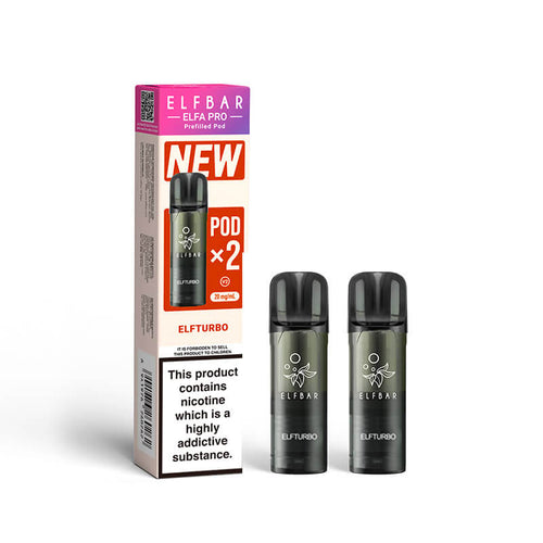 Elf Bar Elfa Pro Elfturbo Prefilled Pod 20mg - 2 Pack