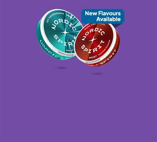 New look, new flavour Nordic Spirit nicotine pouches side-by-side