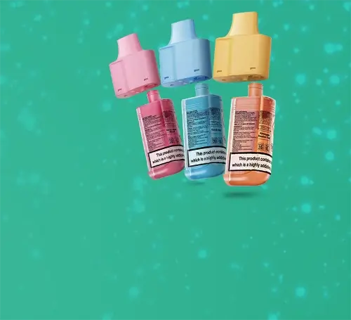 Lost Mary BM6000 pods on a snowy green background