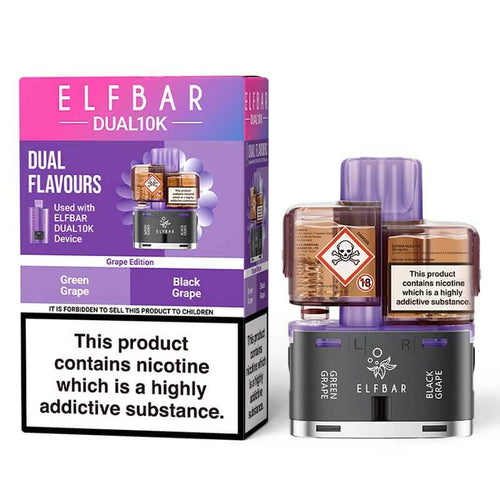 ELFBAR Dual 10K Grape Edition Prefilled Pod + Refill