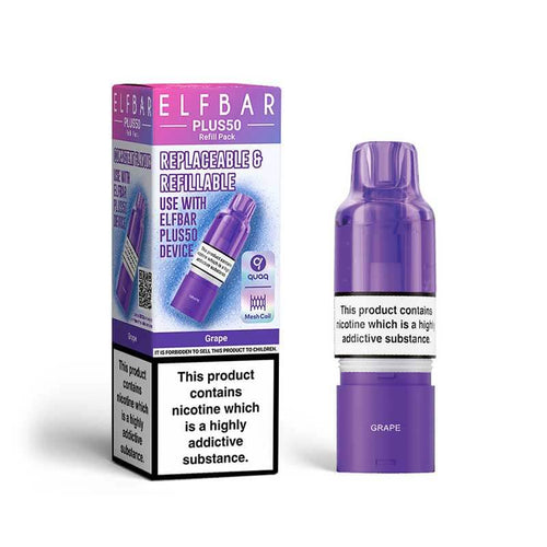 ELFBAR Plus50 Grape Prefilled Pod + Refill