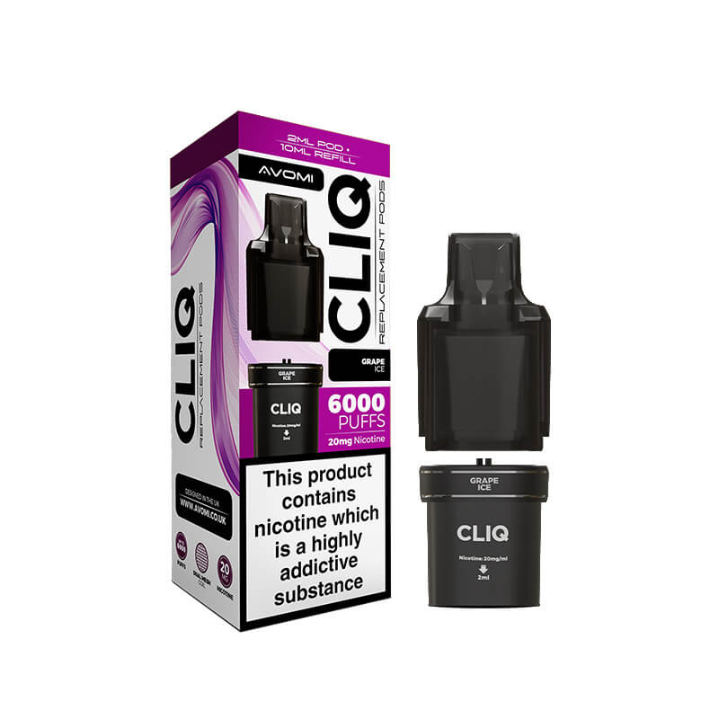 Avomi CLIQ Prefilled Vape Pod + Refill - Grape Ice