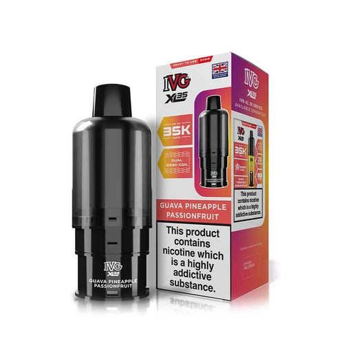 IVG XL35 Guava Pineapple Passionfruit Prefilled Vape Pod + Refill