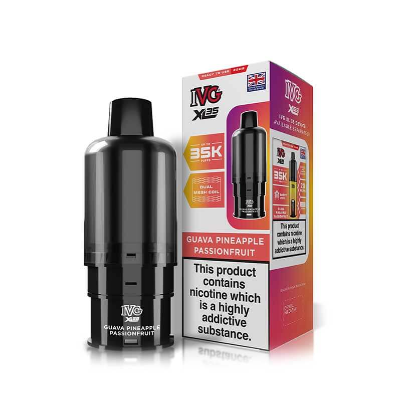 IVG XL35 Guava Pineapple Passionfruit Prefilled Vape Pod + Refill