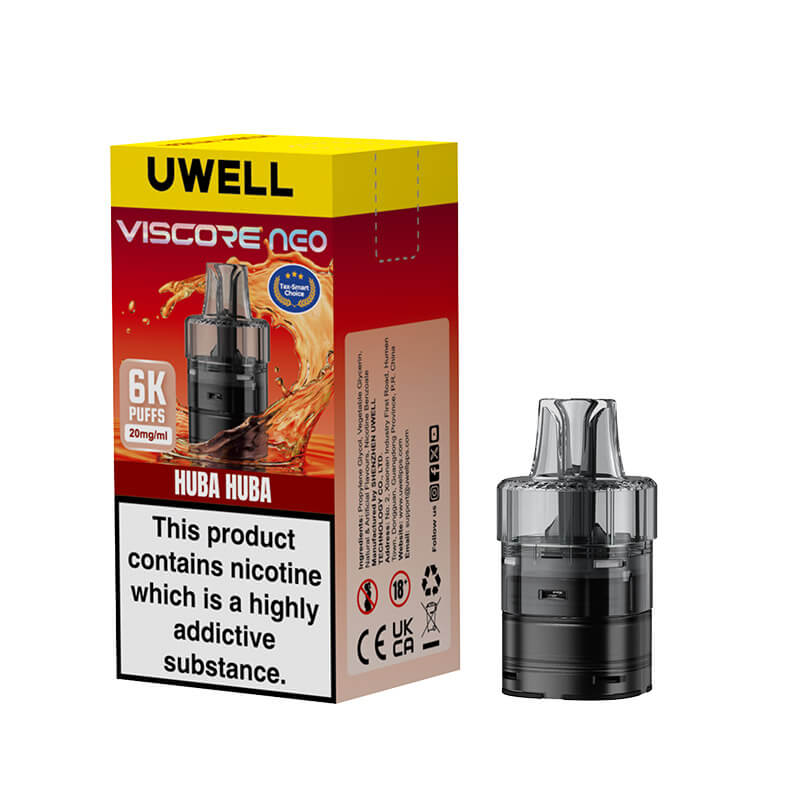 Uwell Viscore Neo 6K Prefilled Pod & Refill Huba Huba