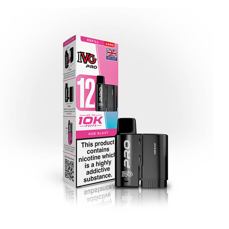 IVG Pro 12 Hub Blast Prefilled Vape Pod + Refill