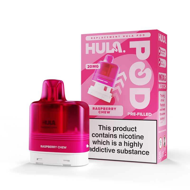 Hula 7000 Raspberry Chew Prefilled Vape Pod + Refill