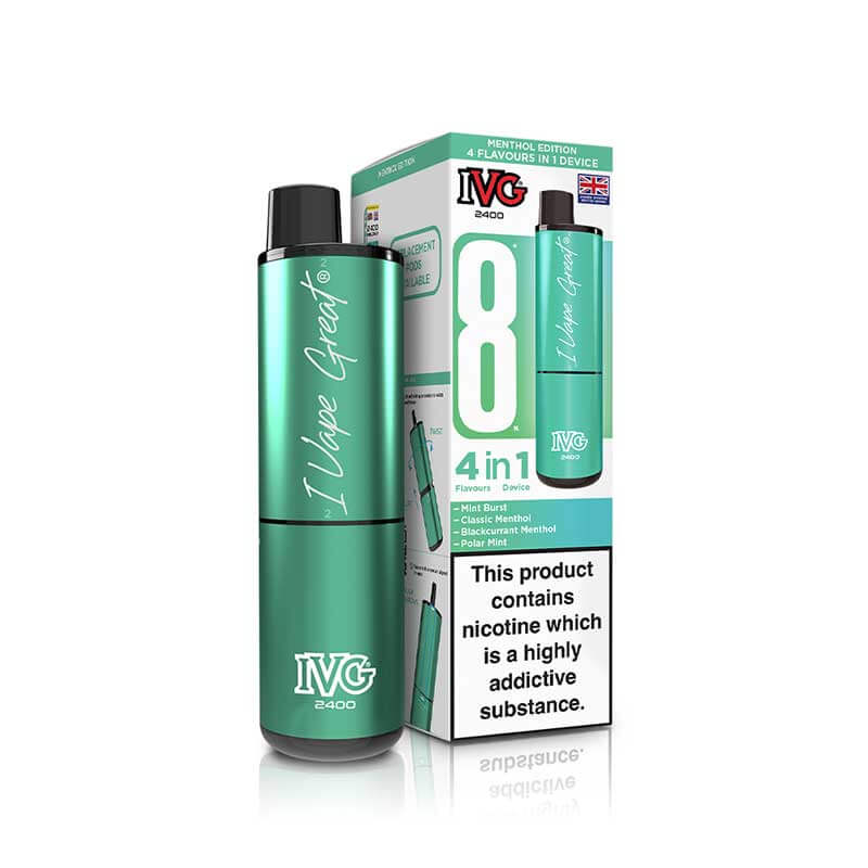 IVG 2400 4in1 Prefilled Vape Pod Kit 20mg | Vapestore UK IVG 2400 4in1 Prefilled Vape Pod Kit 20mg | Vapestore UK