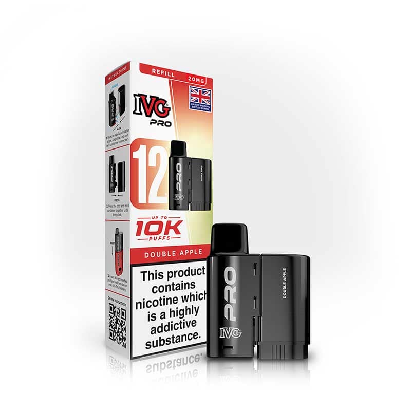 IVG Pro 12 Double Apple Prefilled Vape Pod + Refill