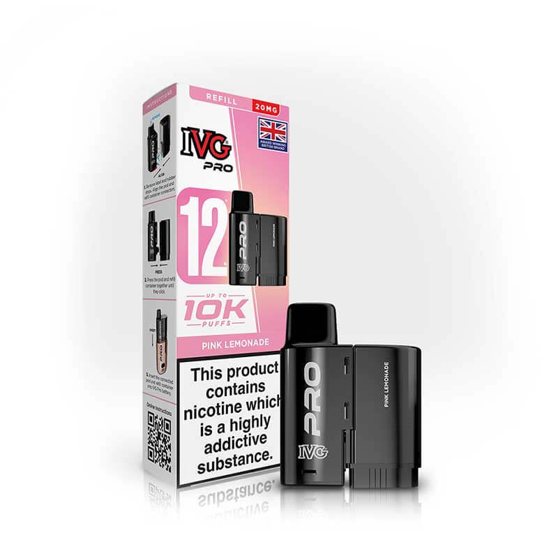 IVG Pro 12 Pink Lemonade Prefilled Vape Pod + Refill