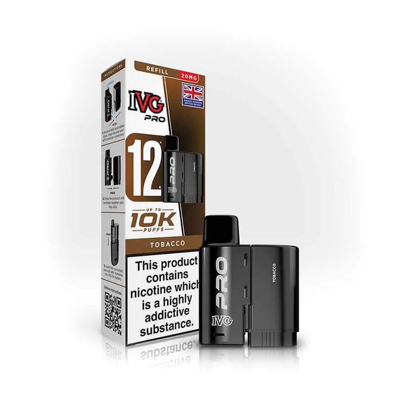 IVG Pro 12 Tobacco Prefilled Vape Pod + Refill