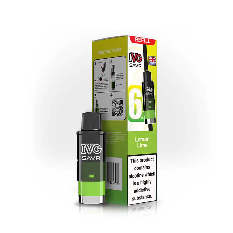 IVG Savr 3000 Lemon Lime Prefilled Vape Pod + Refill