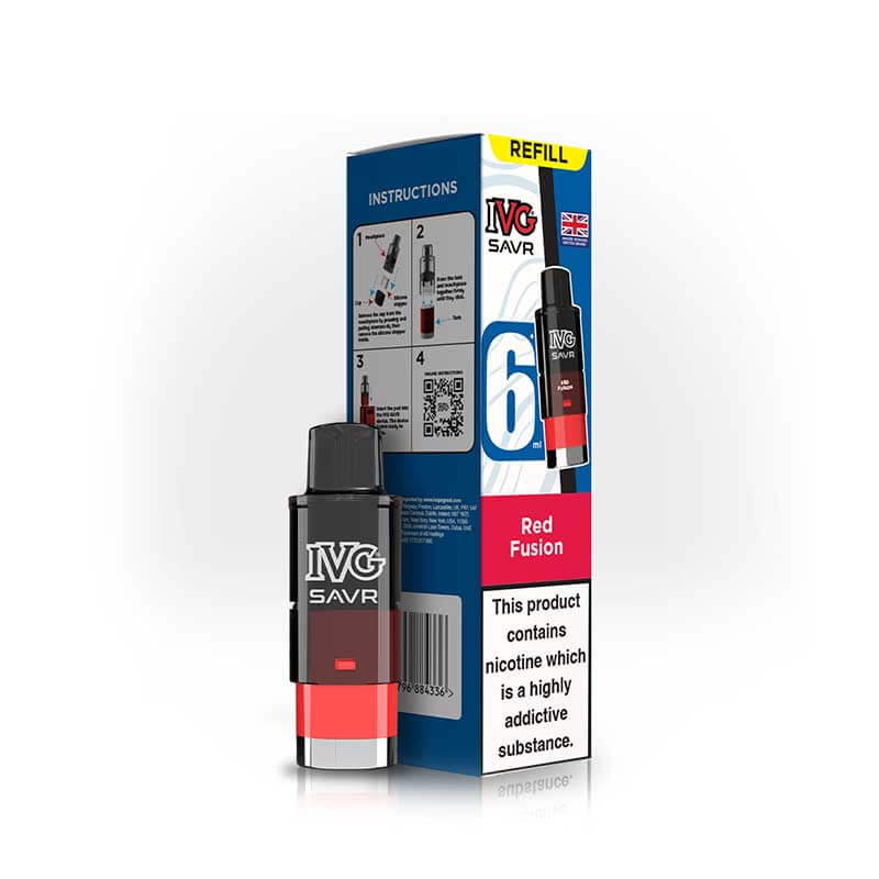 IVG Savr 3000 Red Fusion Prefilled Vape Pod + Refill