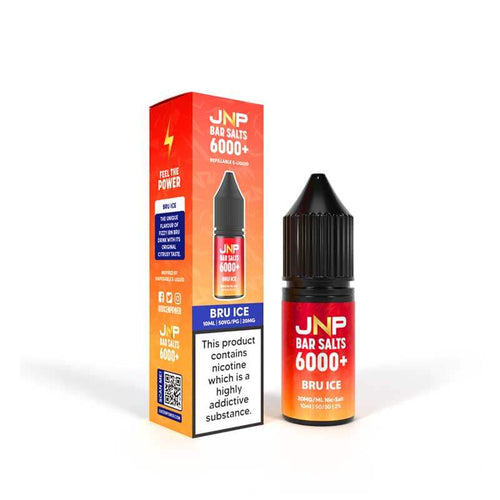 Juice N Power Bar Salts 6000+ Bru Ice 10ml E-Liquid