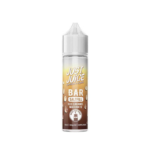 Just Juice Bar Saltfill Iced Caramel Macchiato Shortfill 40ml E-Liquid