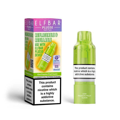 ELFBAR Plus50 Kiwi Passionfruit Guava Prefilled Pod + Refill