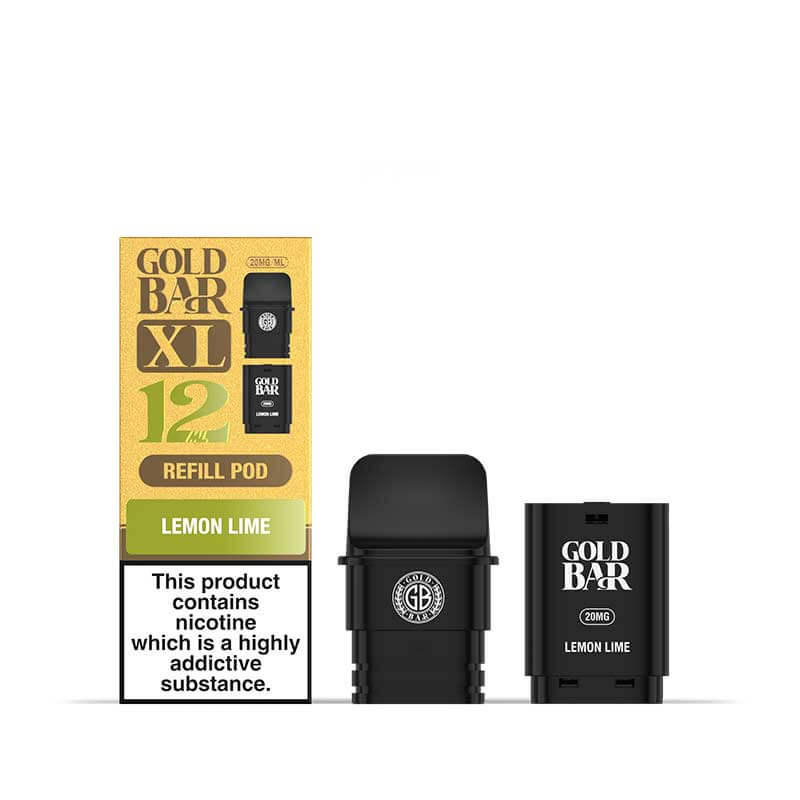 Gold Bar XL Lemon Lime Prefilled Pod + Refill