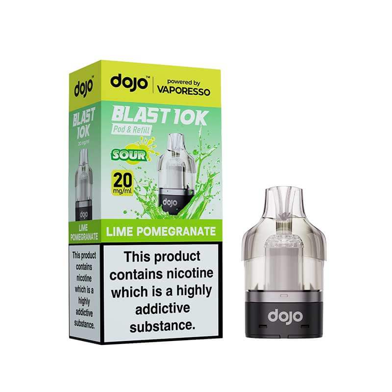 Vaporesso DOJO Blast 10K Lime Pomegranate Prefilled Pod & Refill