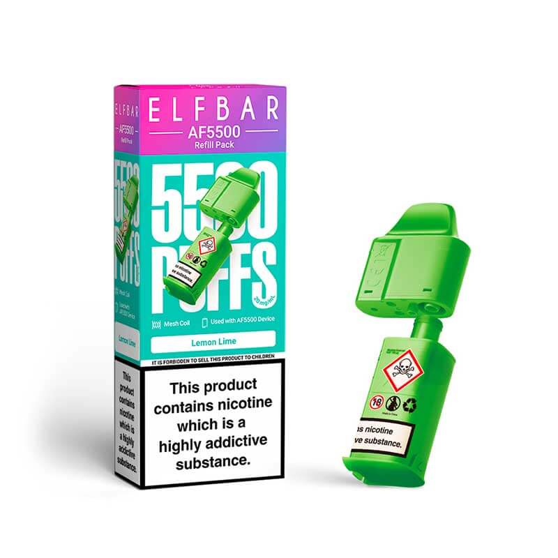 ELFBAR AF5500 Lemon Lime Prefilled Pod + Refill