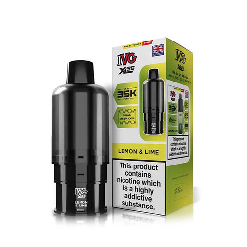 IVG XL35 Lemon & Lime Prefilled Vape Pod + Refill